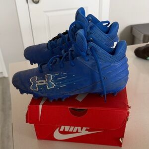 Under Armour Kids Royal Blue Sneakers football cleats